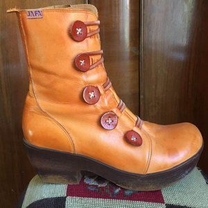 Jafa ankle boots Saffron/Pumpkin/Gold Size 40